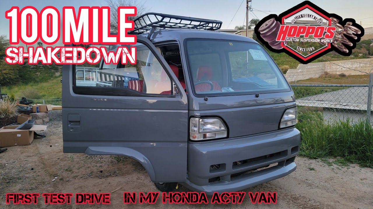 first test drive in the honda acty van!!