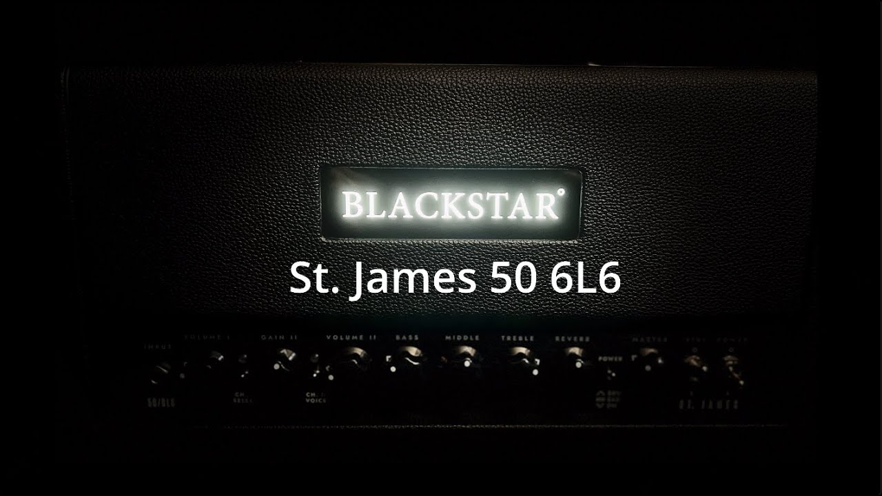 Blackstar St  James 50 6L6 H Black