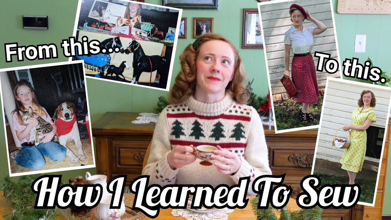 Как я научилась шить себе одежду: мой путь от детских игрушек до винтажных платьев.