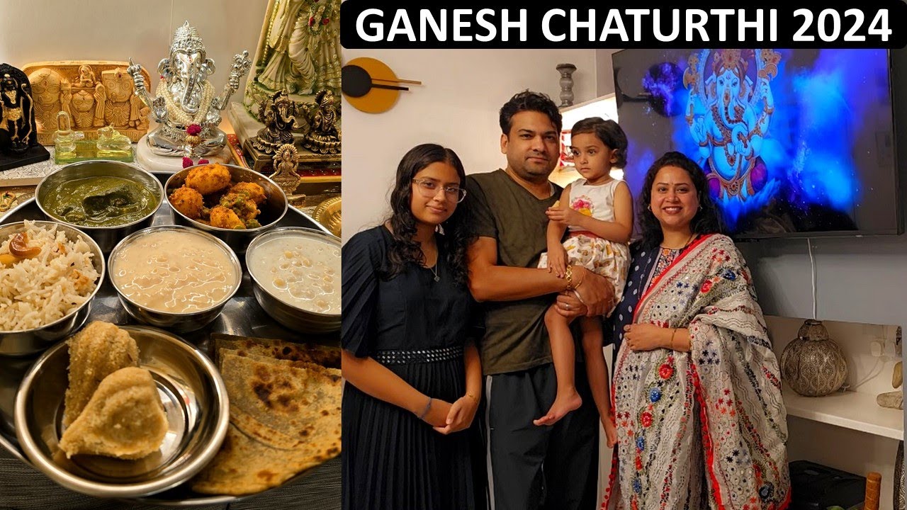 Ganesh Chaturthi Celebration Vlog 2024 - Easy No Onion No Garlic Veg Thali in 60 mins