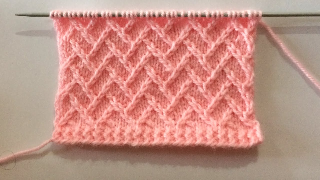 New Beautiful Knitting Stitch Pattern For Sweater/Blanket