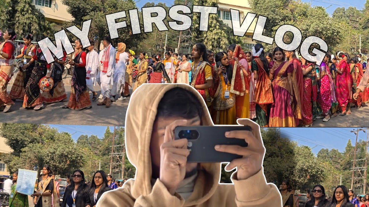 Tinsukia College Cultural Rally Video & My first vlog #tinsukiacity #myfirstvlog #todayvlog 