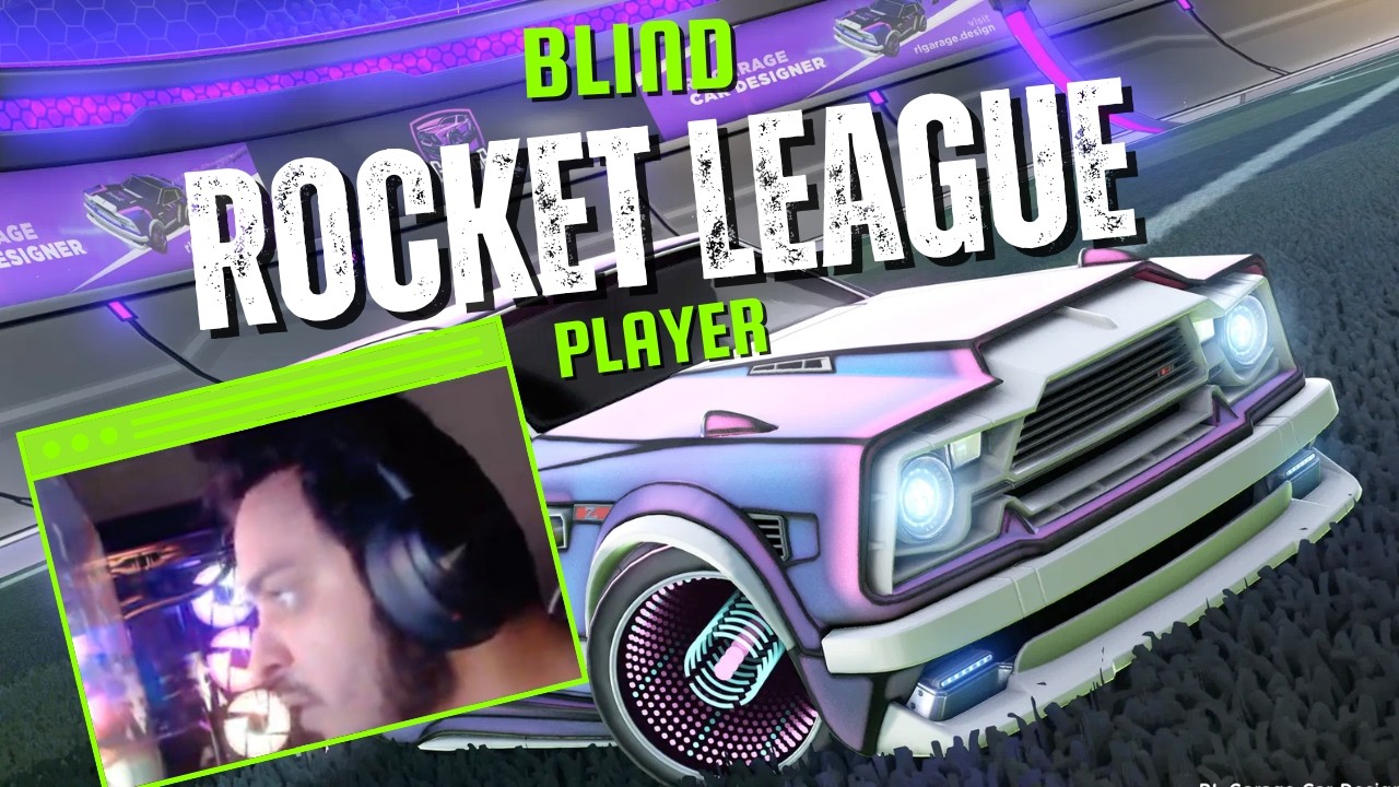 Legally Blind Rocket League Player Ranked Gameplay