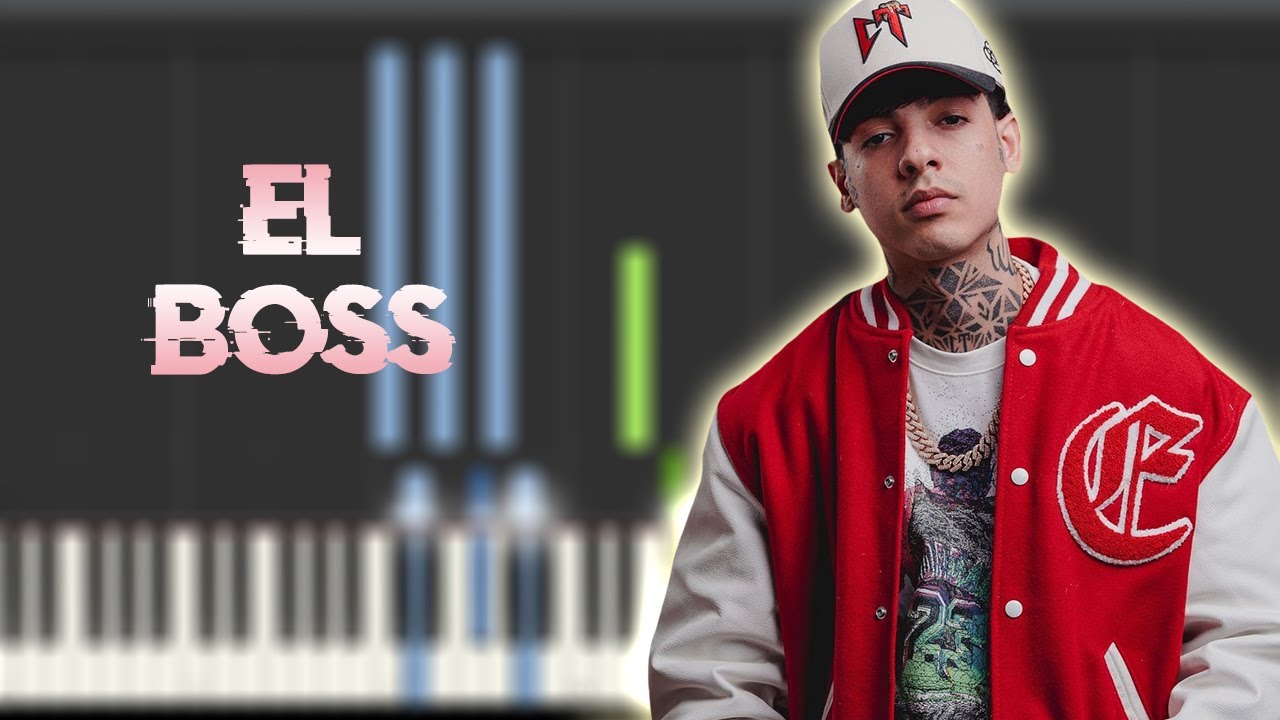 Gabito Ballesteros x Natanael Cano - El Boss | Piano Tutorial / Partitura / Karaoke / MIDI