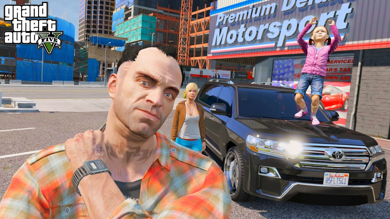 GTA 5 TREVOR'S LIFE #16 OUR NEW FAMILY CAR!