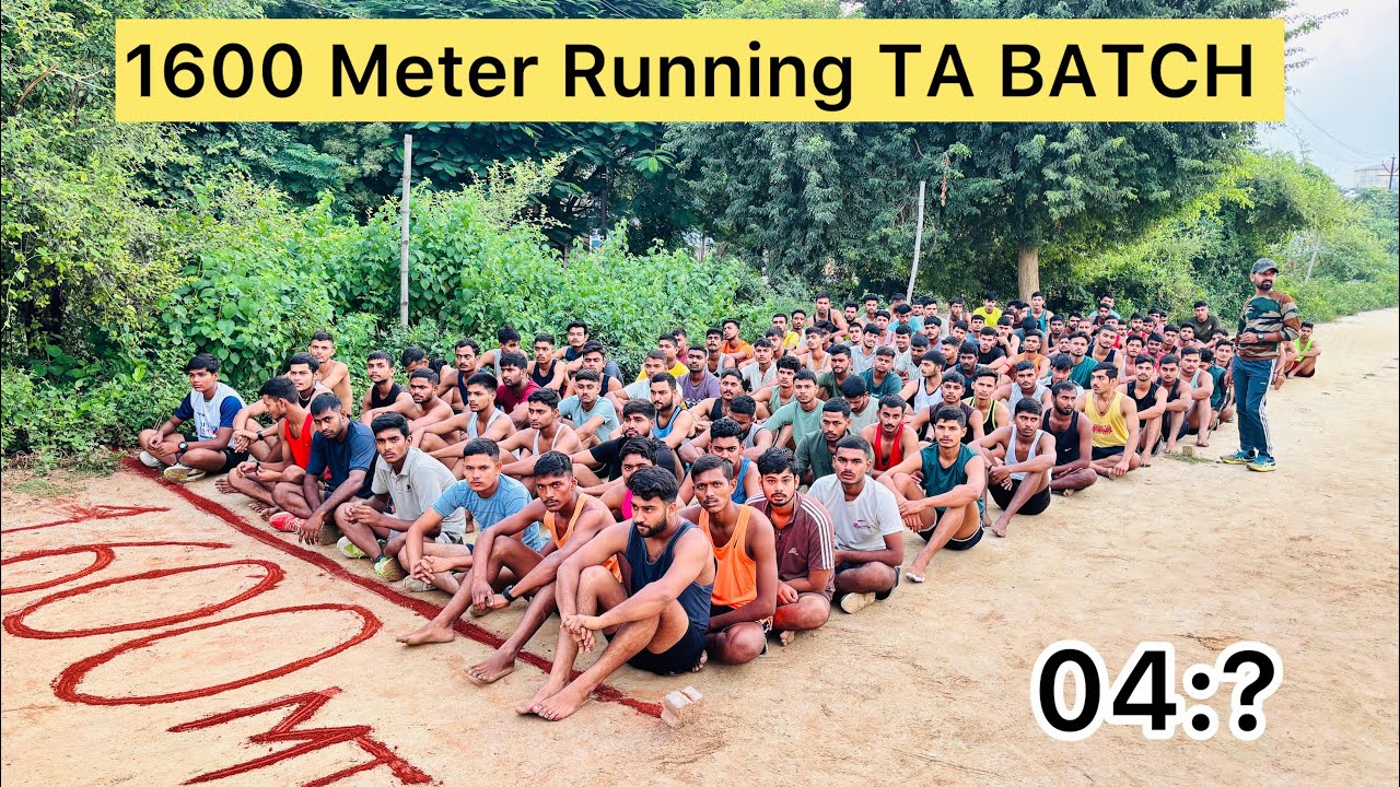 Indian Army TA RUNNING 1600 Meter || Record तोड Competition || 04:?