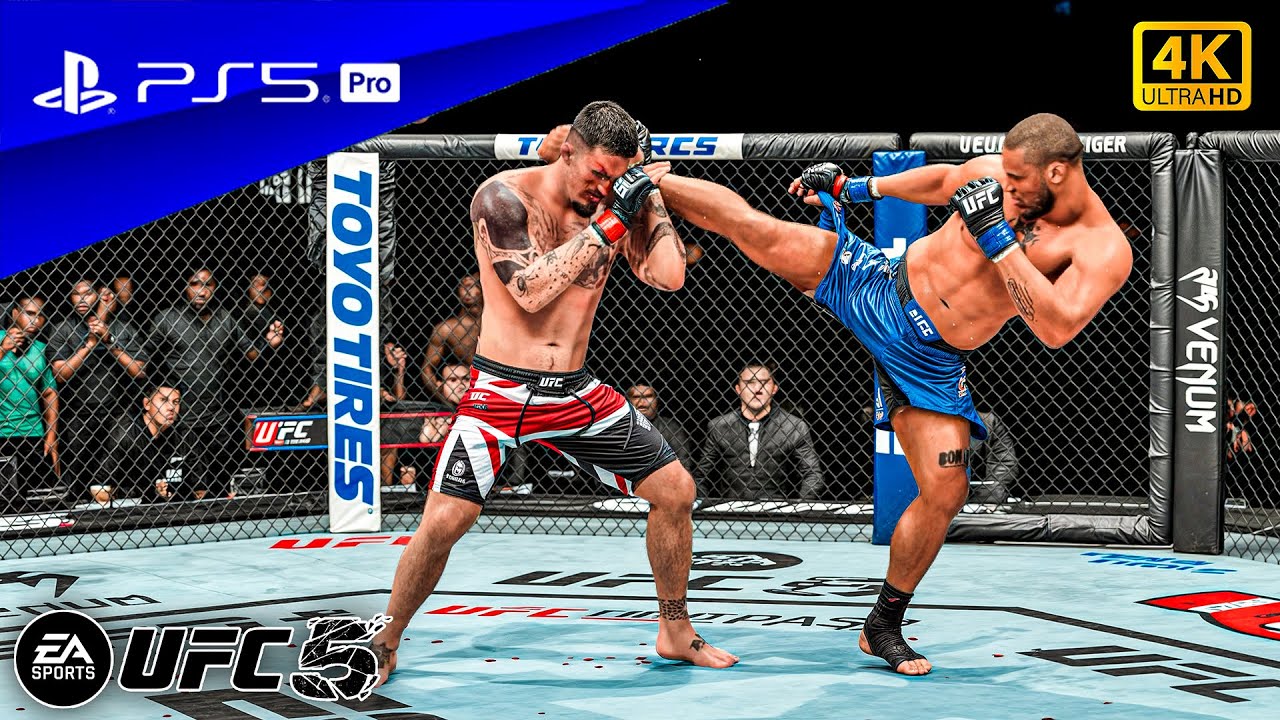 UFC 5 &ndash; Tom Aspinall kontra Ciryl Gane &ndash; pełna walka o mistrzostwo UFC | PS5&trade; Pro [4K60]
