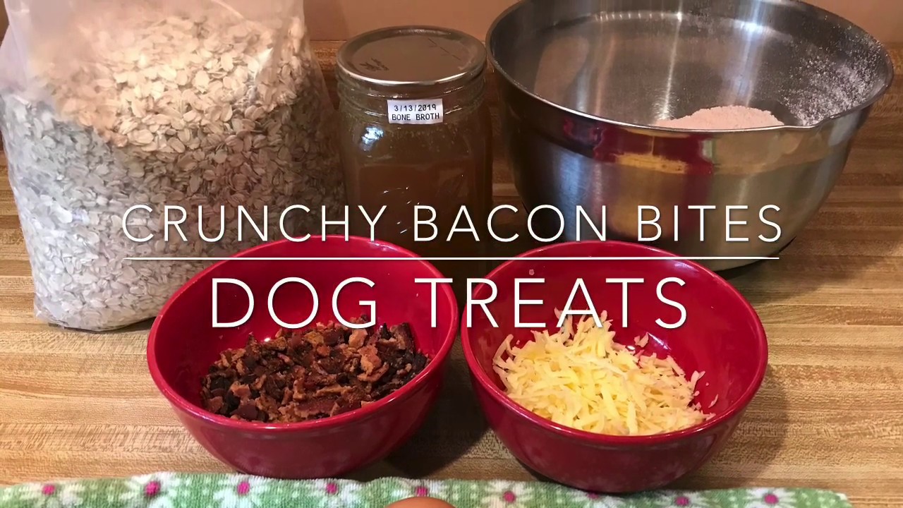 Crunchy Bacon Bites Dog Treats!