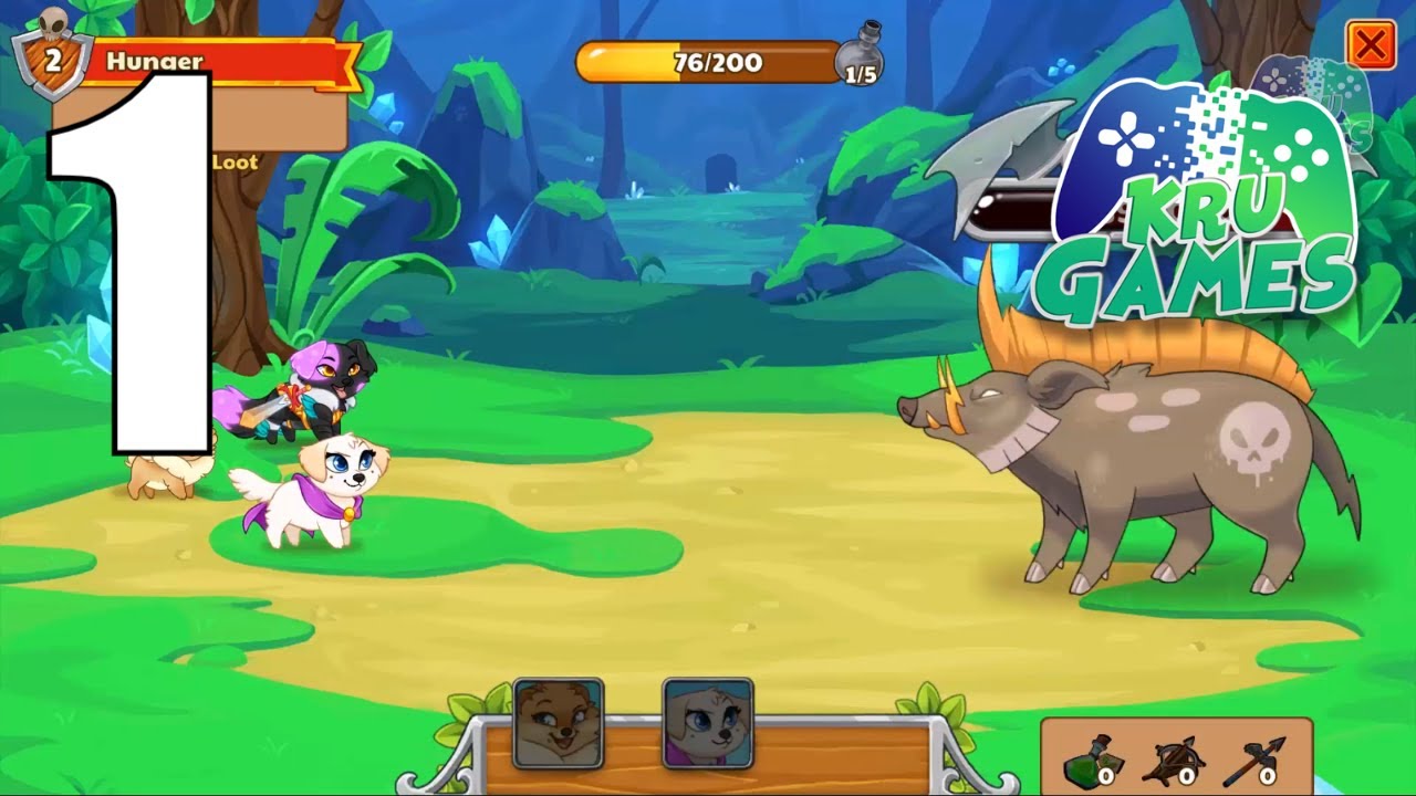 Dungeon Dogs - Idle RPG Gameplay Walkthrough #1 (Android, IOS)