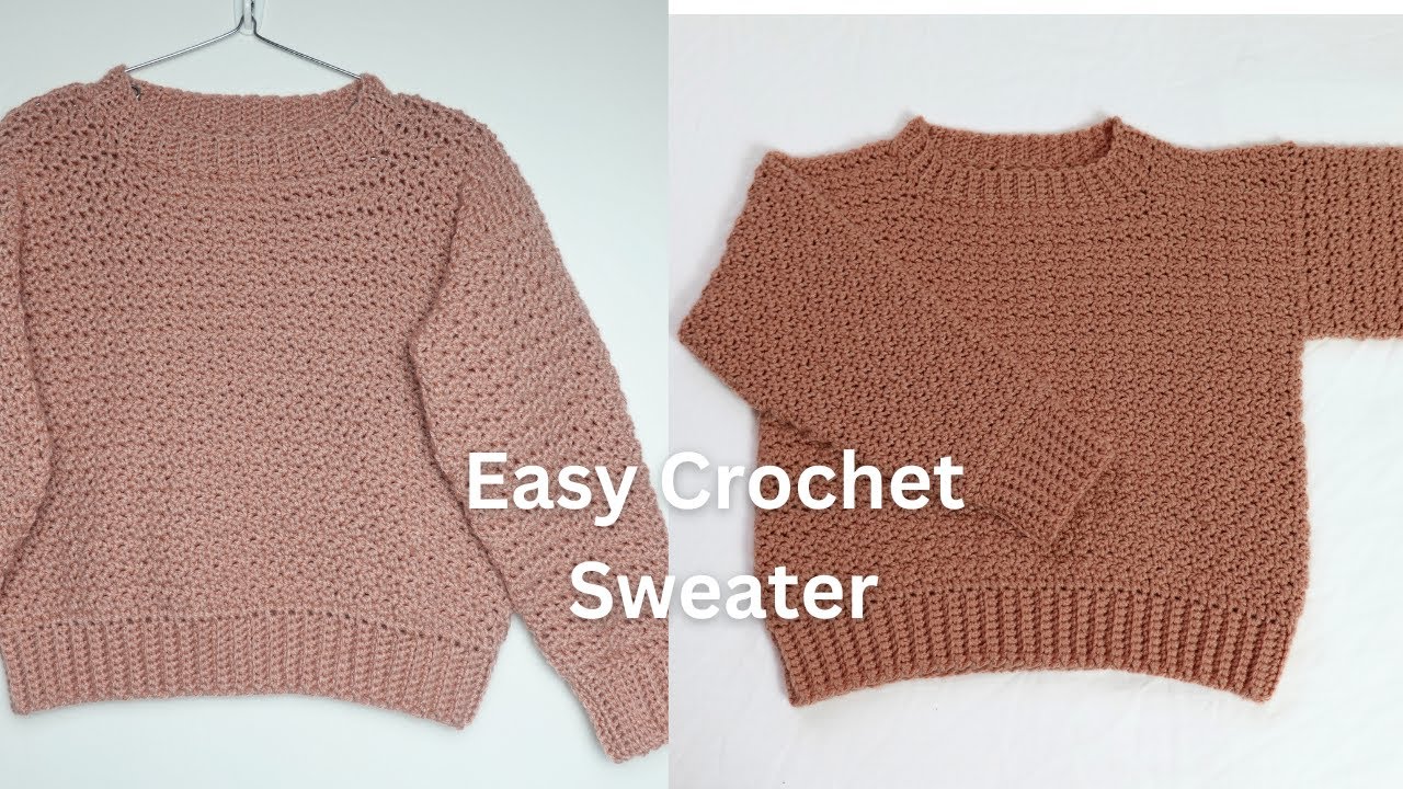 Easy Crochet Sweater | Lemon Peel Stitch Tutorial