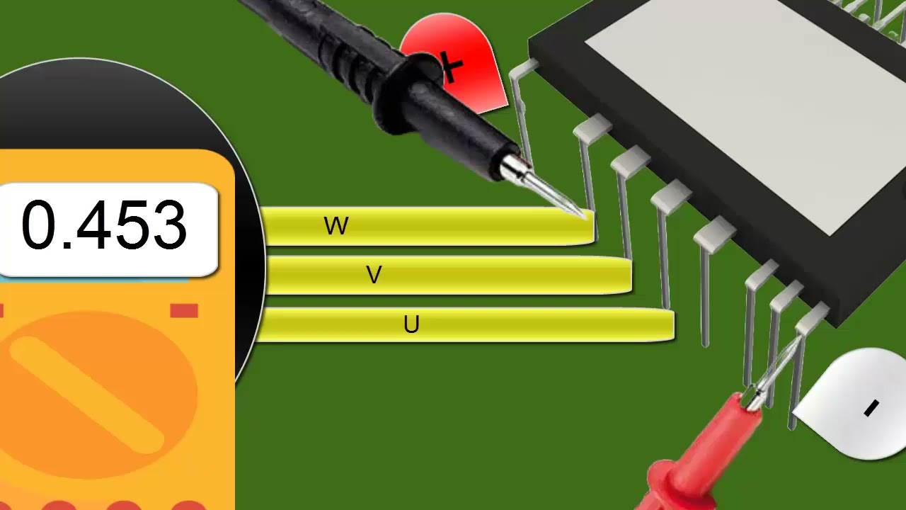 ¿Cómo probar el modulo IPM diagnóstico en placa electrónica de aire acondicionado con multimetro?