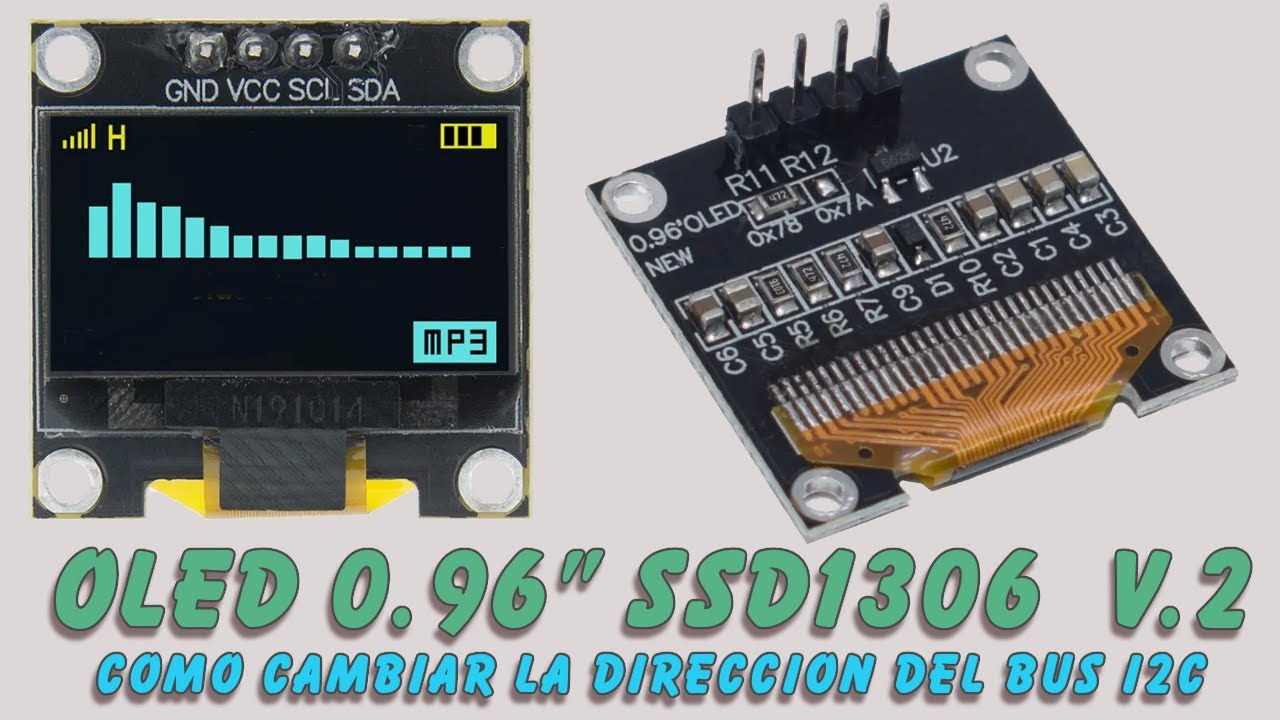 Pantalla Oled: ¿ Como podemos cambiar la dirección del puerto I2C ?