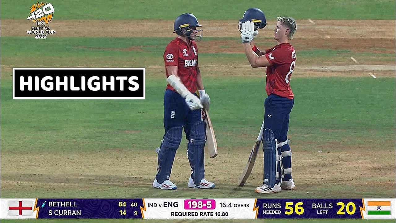 India vs England T20 World Cup 2026 Semi Final Highlights | Full Match Highlights
