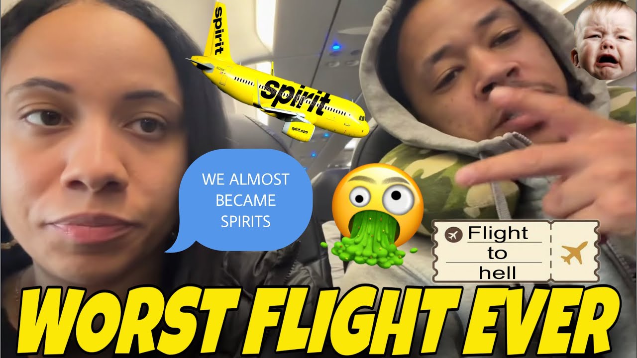 WE TOOK SPIRIT AIRLINES FOR THE 1ST TIME & ALMOST BECAME SPIRITS | WORST FLIGHT OF OUR LIFE ‼️