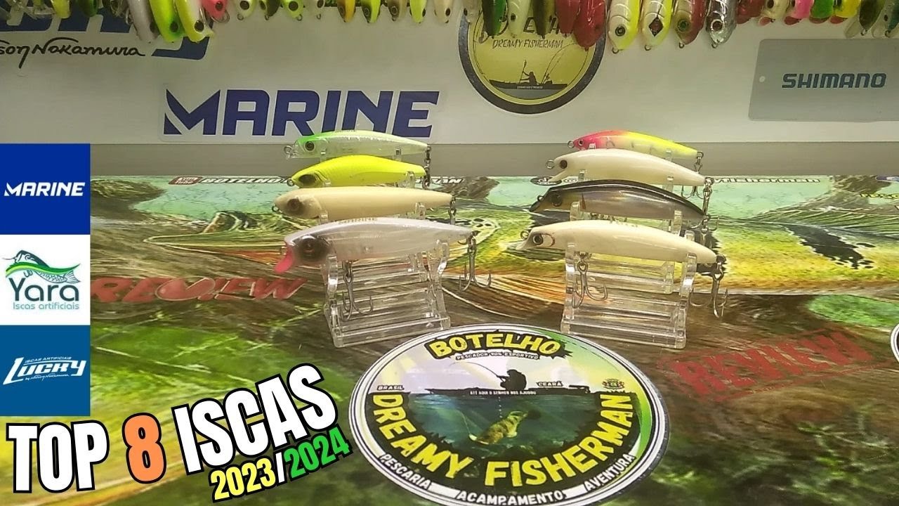 Seleção de Iscas! Top 8 da minha caixa em 2023, impossível não pegar em 2024. #fishing #iscas #dicas