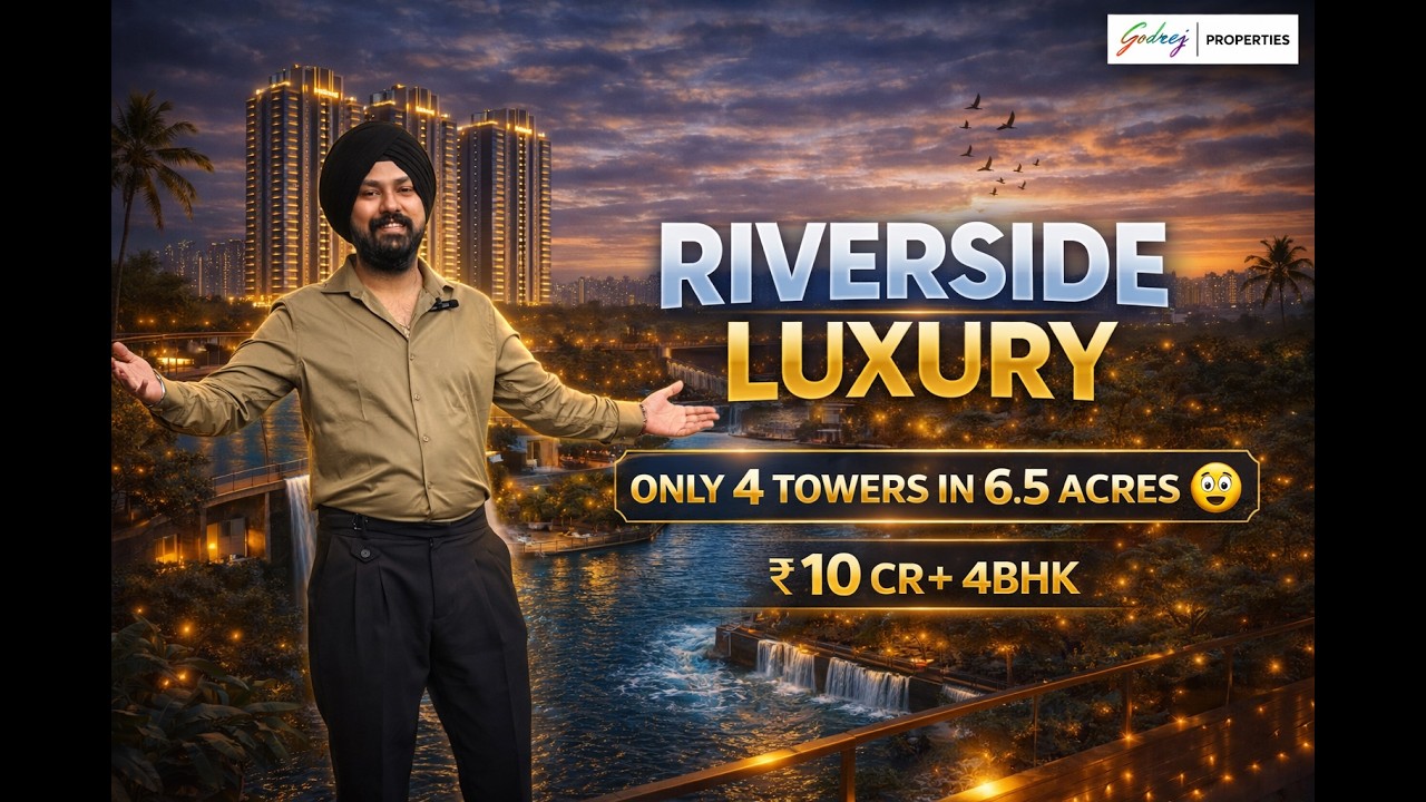 👉 Godrej Riverine Sector 44 Noida | 4200 Sq.Ft Ultra Luxury 4BHK 😳 Only 4 Towers in 6.5 Acres