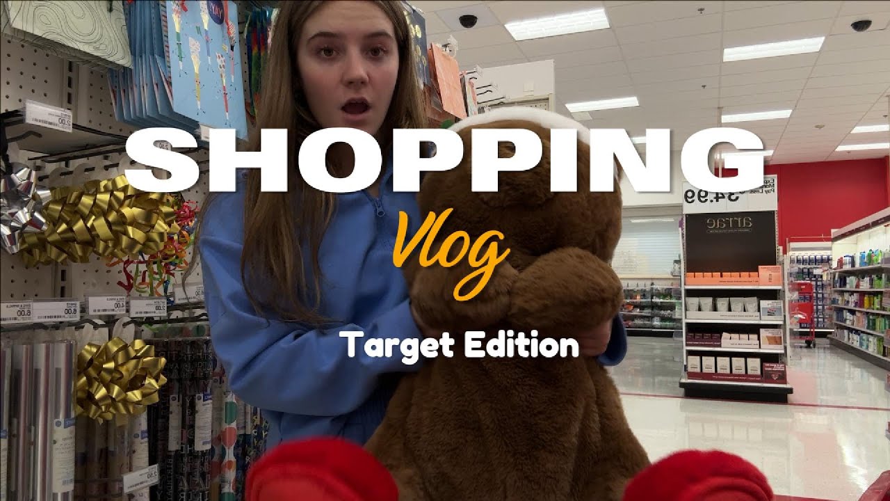 Target Vlog - Christmas shopping, makeup, white elephant gift, cat toys !