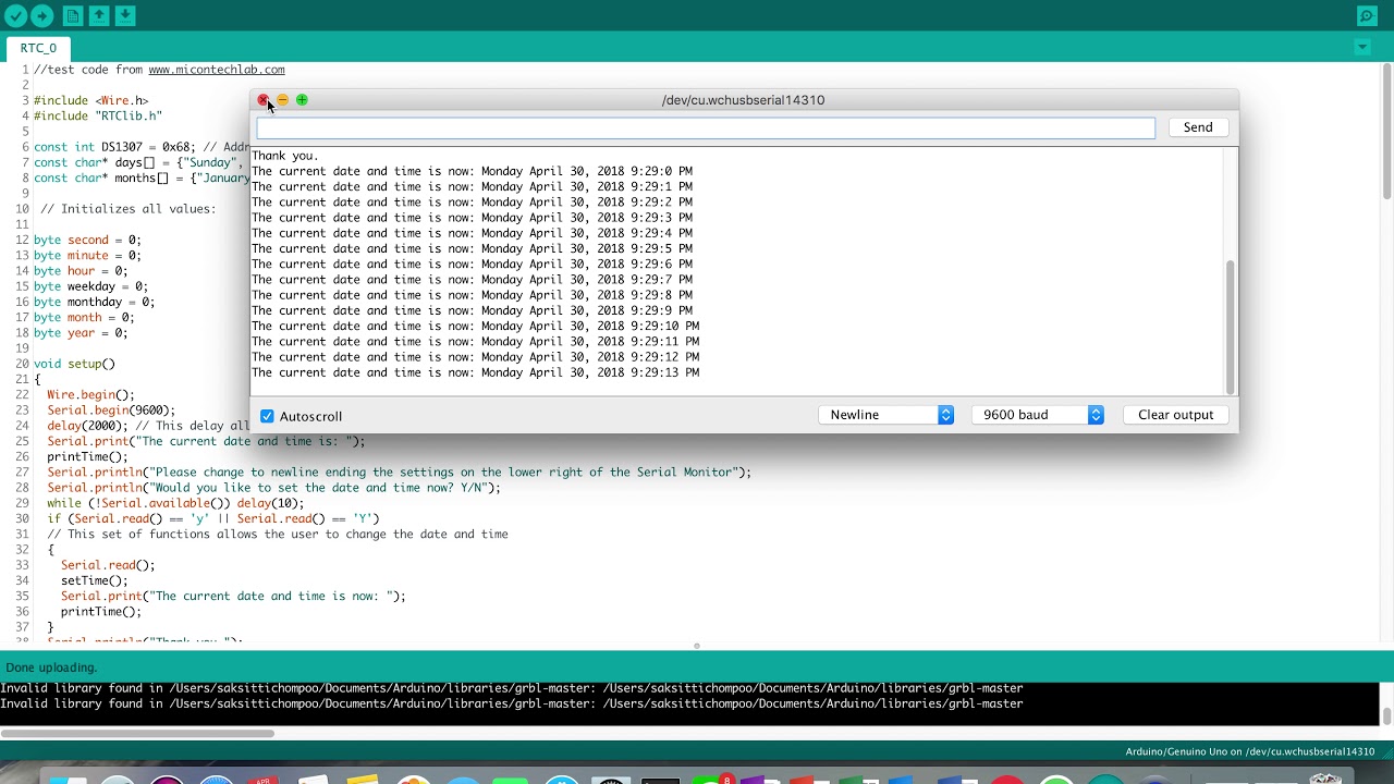 Calibrate RTC for my home smart light (Thai)