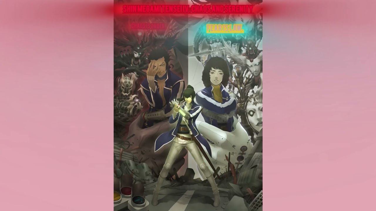 Shin Megami Tensei IV: Chaos And Serenity art but with Tekken 7 Opening Theme