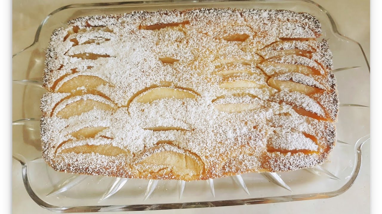 Torta di semolino e mele morbida e buona/semolina pie and apples soft and good