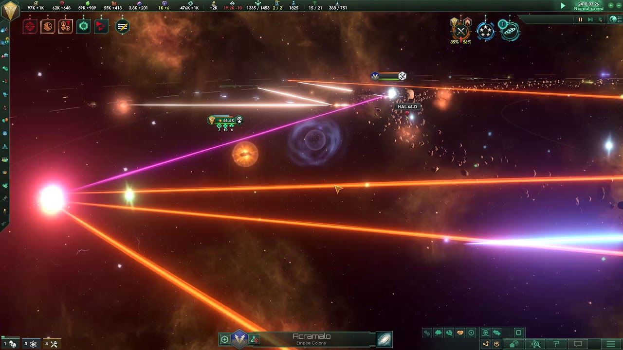 Stellaris battle against Determined Exterminators