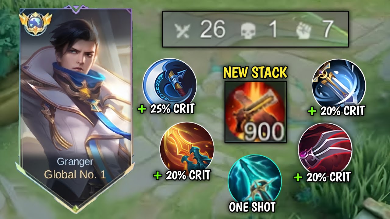 GRANGER REVAMP USING THIS CRITICAL BUILD THE REAL MONSTER 😱 (you must try) 900 stack