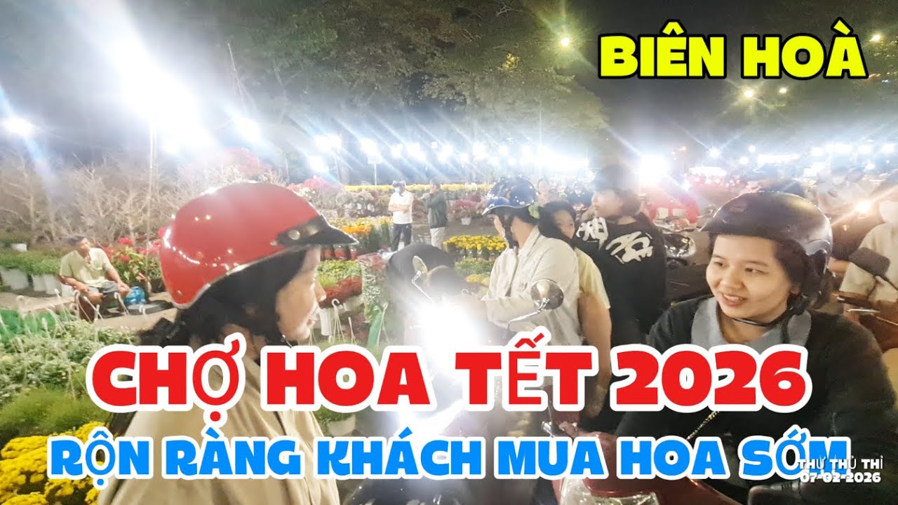 NGÀY THỨ 3 CHỢ HOA TẾT LỚN NHẤT BIÊN HOÀ TẤP NẬP KHÁCH MUA HOA | HOA ĐÀO ĐƯỢC MUA NHIỀU NHẤT
