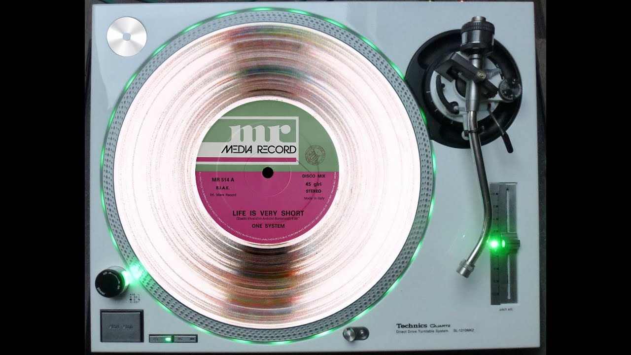 ONE SYSTEM - LIFE IS VERY SHORT (ORIGINAL 12'' VERSION) [DIFFERENT ENDED] (℗1987 / &copy;2015)