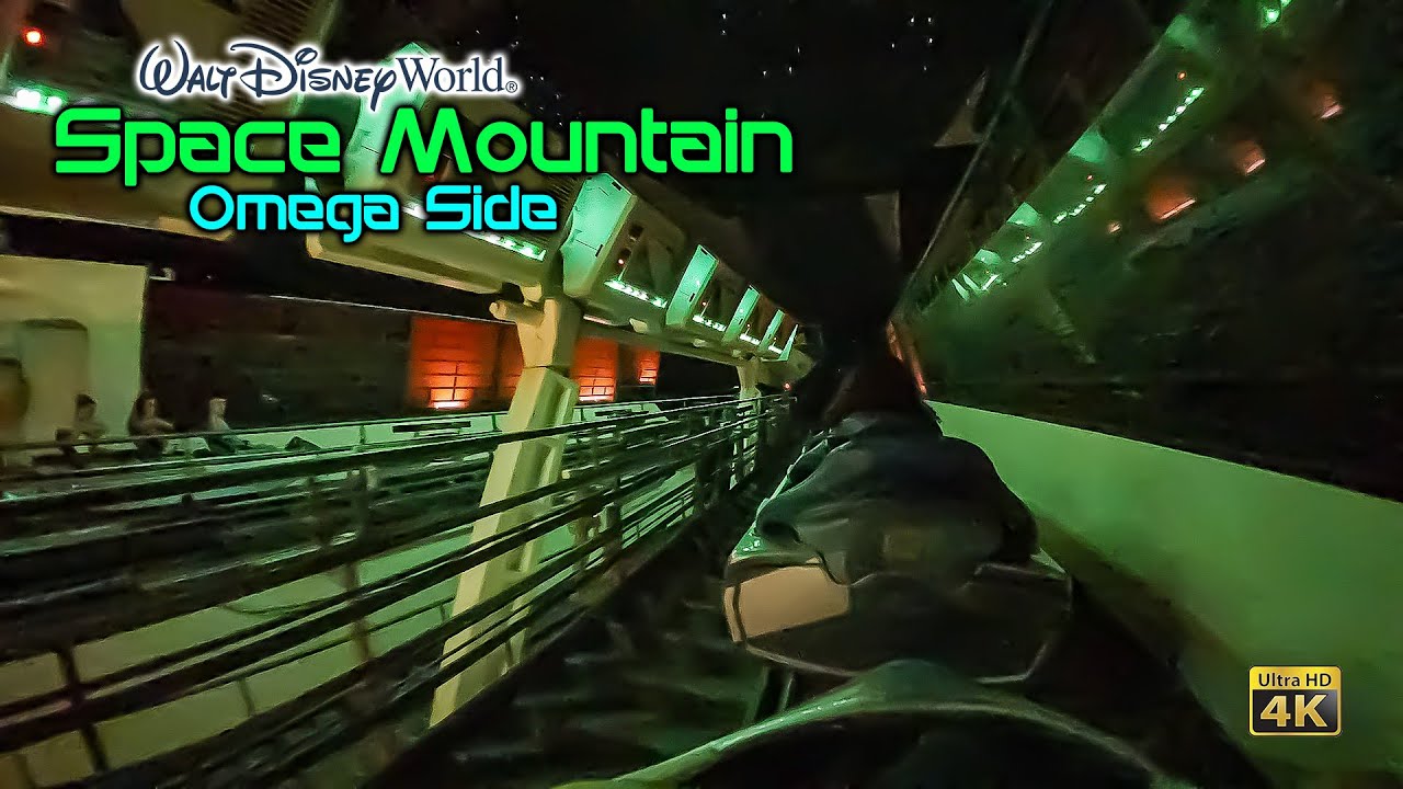 Space Mountain Omega Side On Ride Low Light 4K POV with Queue Walt Disney World 2022 11 01