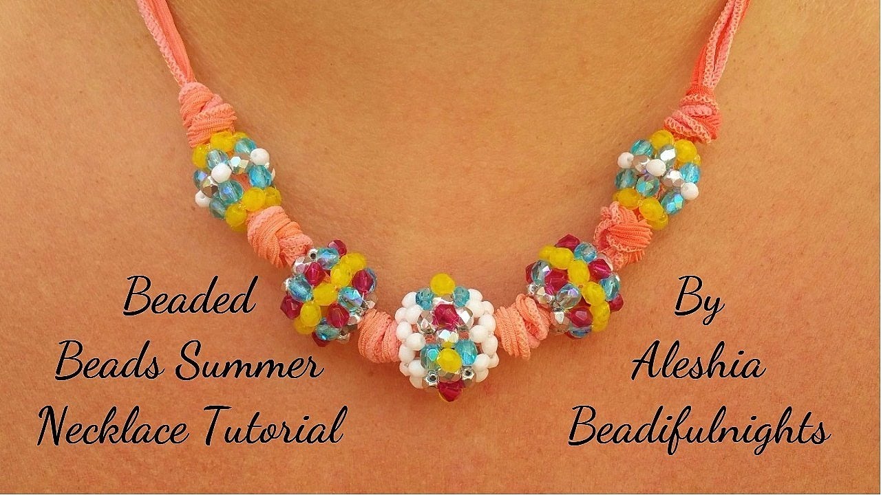 Beaded Beads Summer Necklace Tutorial