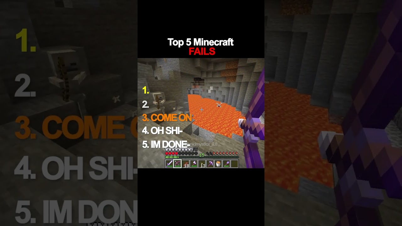 top 5 minecraft fails