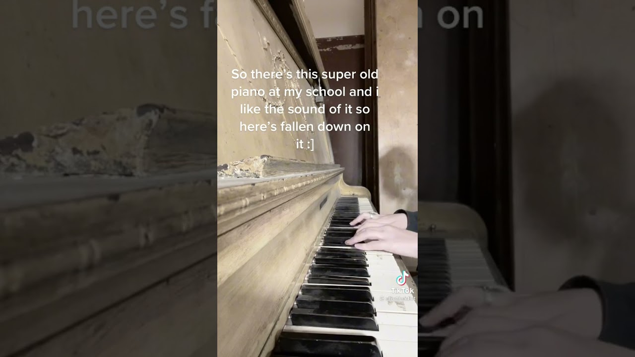 Fallen down, but it's from a old piano. (not my vid)