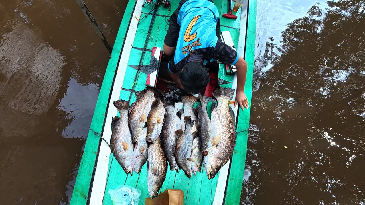 Fishing trip 24 jam panen ikan besar dan memasaknya di perahu