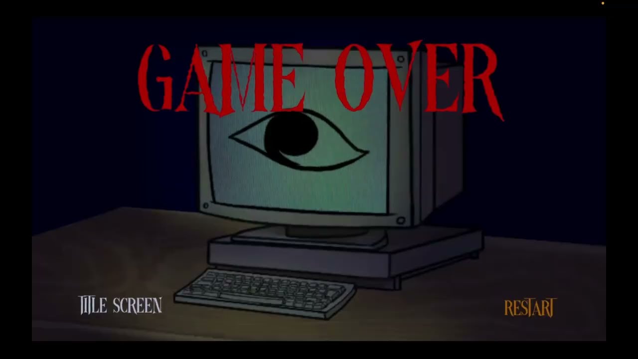 I WAS TOO SCARED TO CONTINUE THIS GAME.....