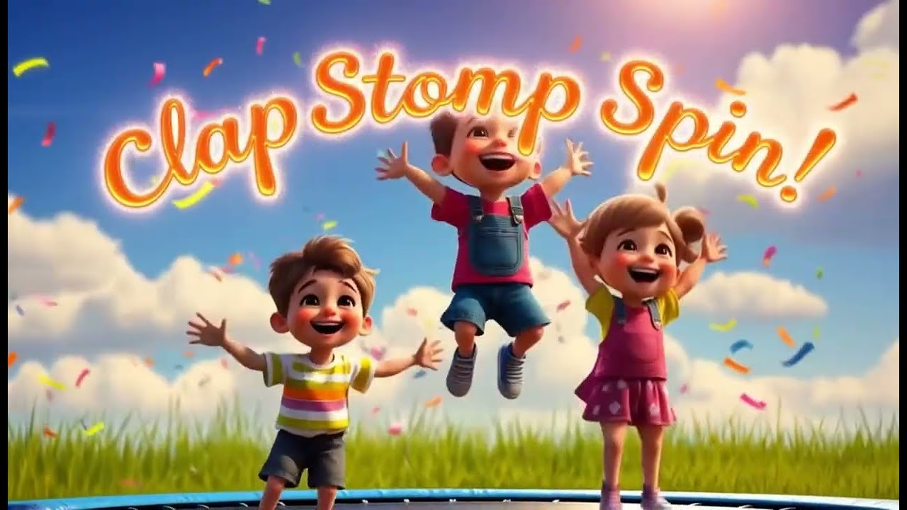 Clap, Stomp, Spin! | Fun Kids Action Song | GlowSongs