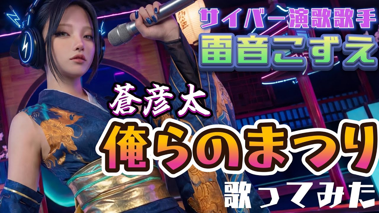 蒼彦太「俺らのまつり」　サイバー演歌歌手：雷音こずえが #歌ってみた