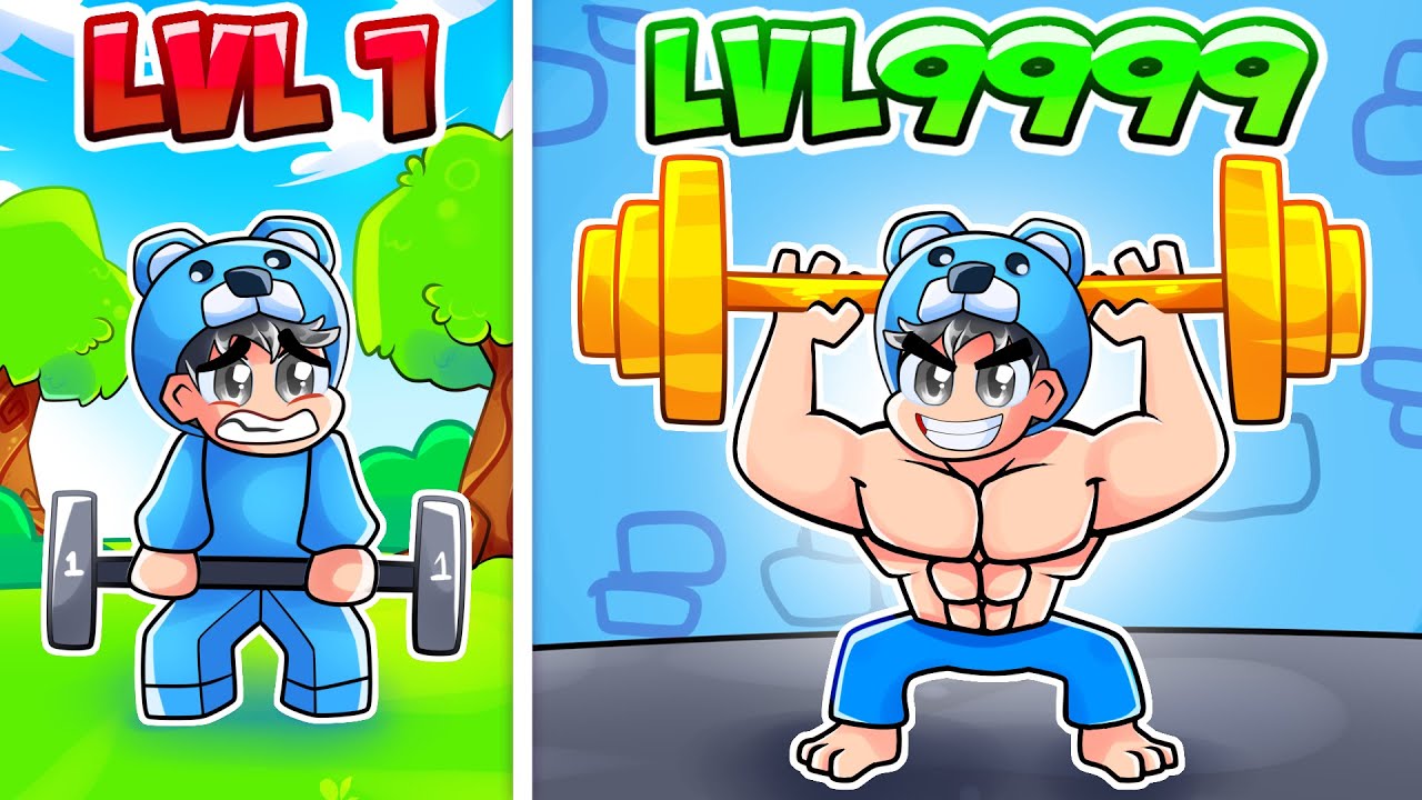 LEVEL 1 VS LEVEL 9999 STRENGTH In ROBLOX! (Muscle Legends)