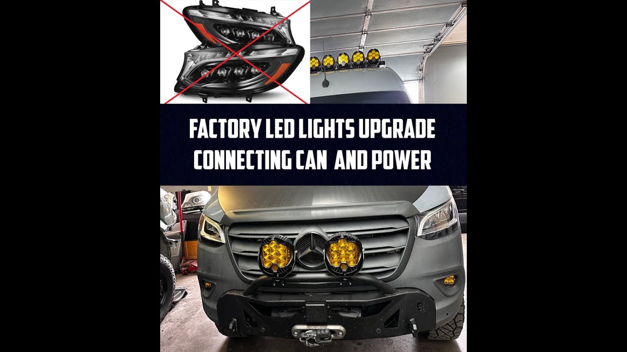 Модернизация штатных светодиодных фар Mercedes Sprinter (подробное подключение CAN)