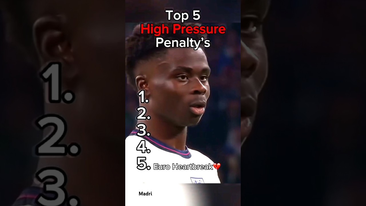 Top 5 high pressure penalties 🥵🥵 #footballedits #footballshorts #ronaldo #ronaldo