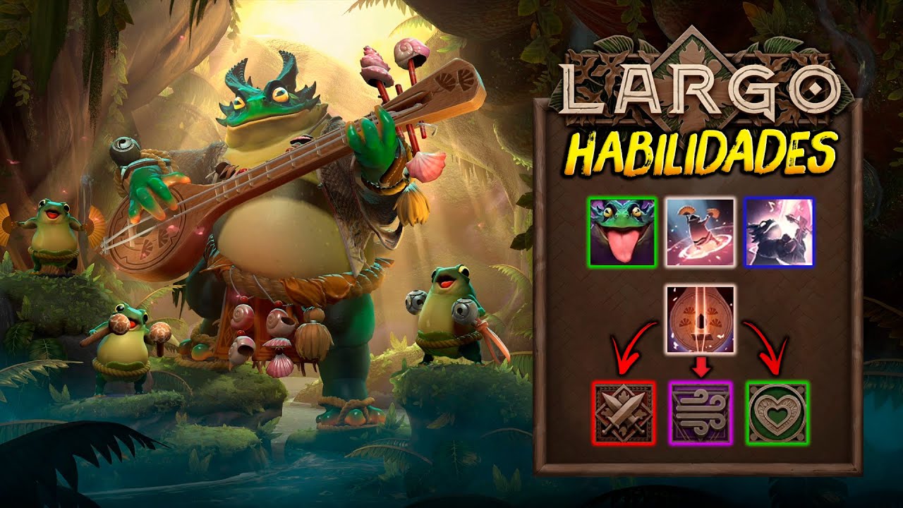 LARGO (Nuevo H&eacute;roe) !!! ► Todas sus Habilidades, Trucos y mas !!! 🐸 | Dota 2
