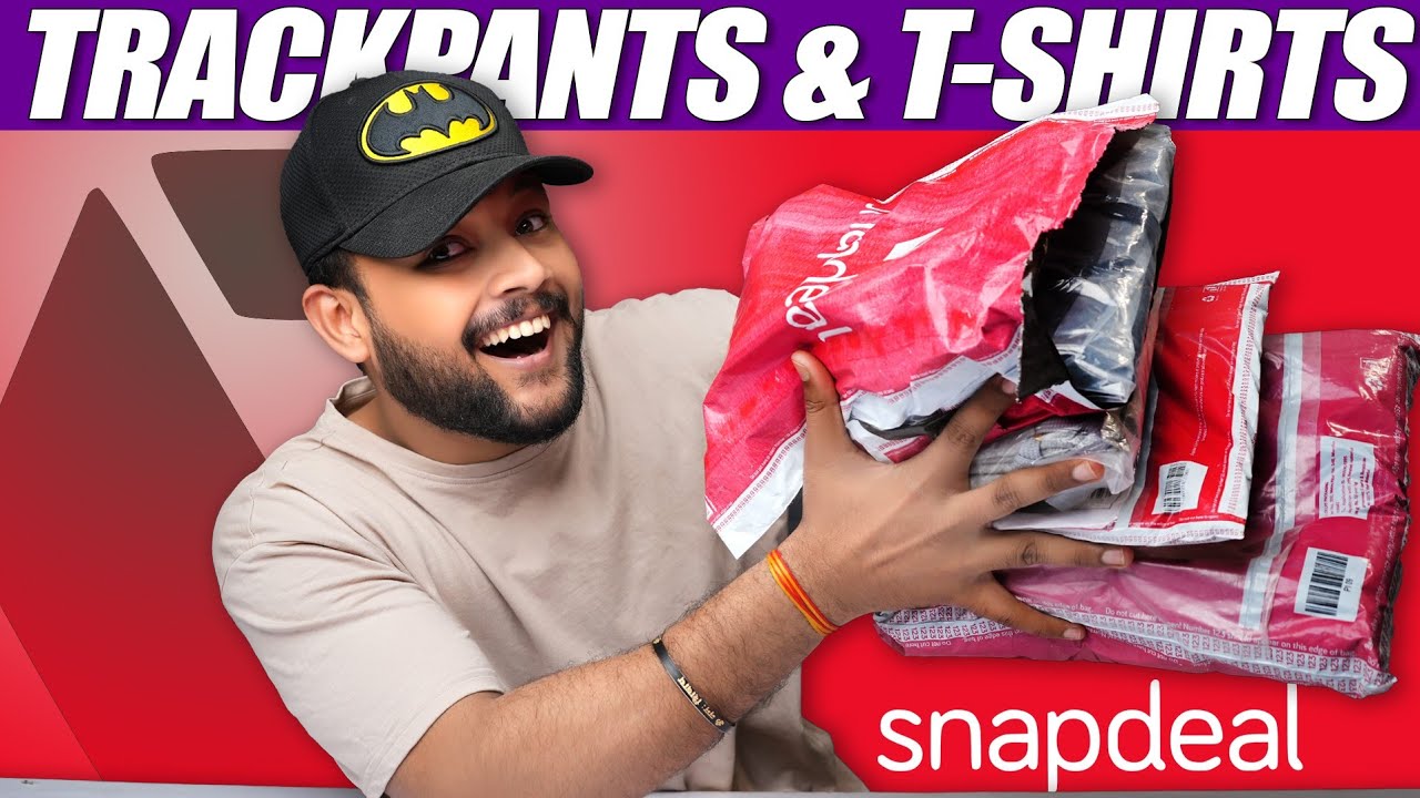 BEST TRACK PANTS & T-SHIRTS UNDER 500 on SNAPDEAL 🔥  Haul Review 2023 | ONE CHANCE