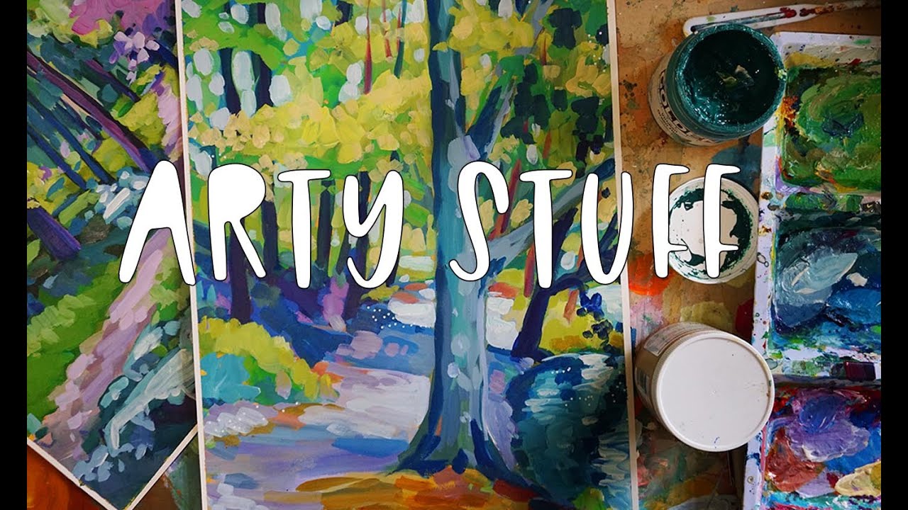 Arty Stuff Vlog - Landscape painting, nature walks and an earthquake!