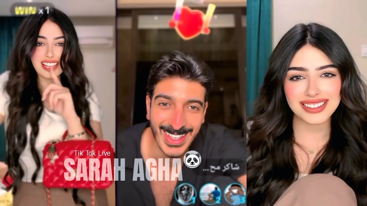 لايف سارة أغا 2/4/2025 تيك توك Sarah Agha Tik Tok Live