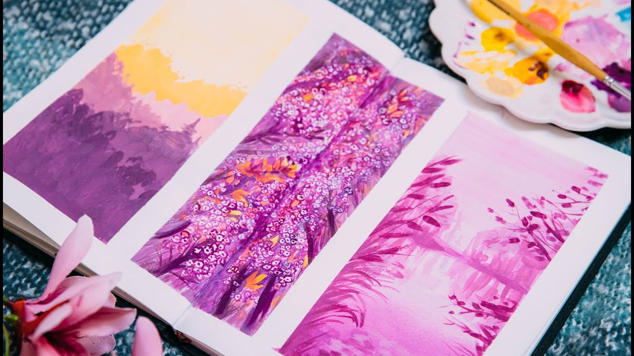 Gouache Painting Tutorial for Beginners