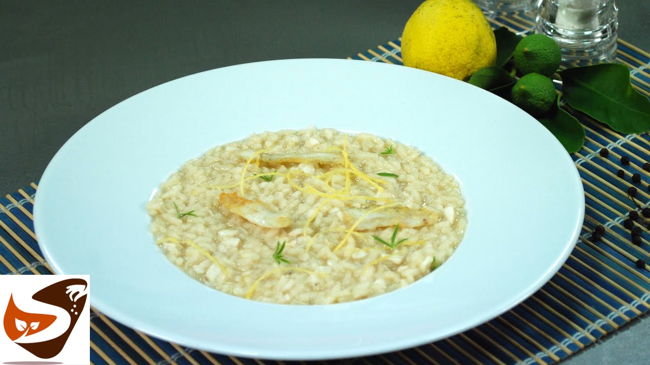 Risotto con branzino e limone - primi piatti  (risotto with sea bass and lemon)
