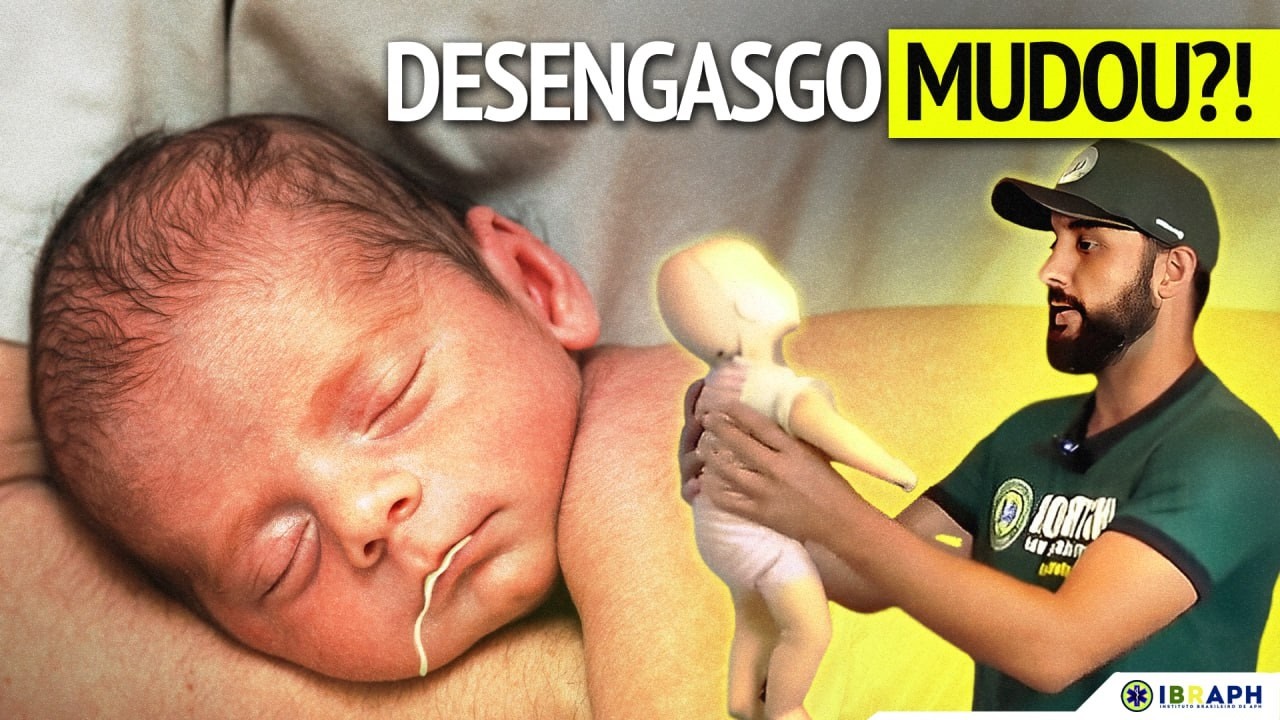 Manobras NÃO são mais indicadas? Engasgo com Líquido em Bebês.