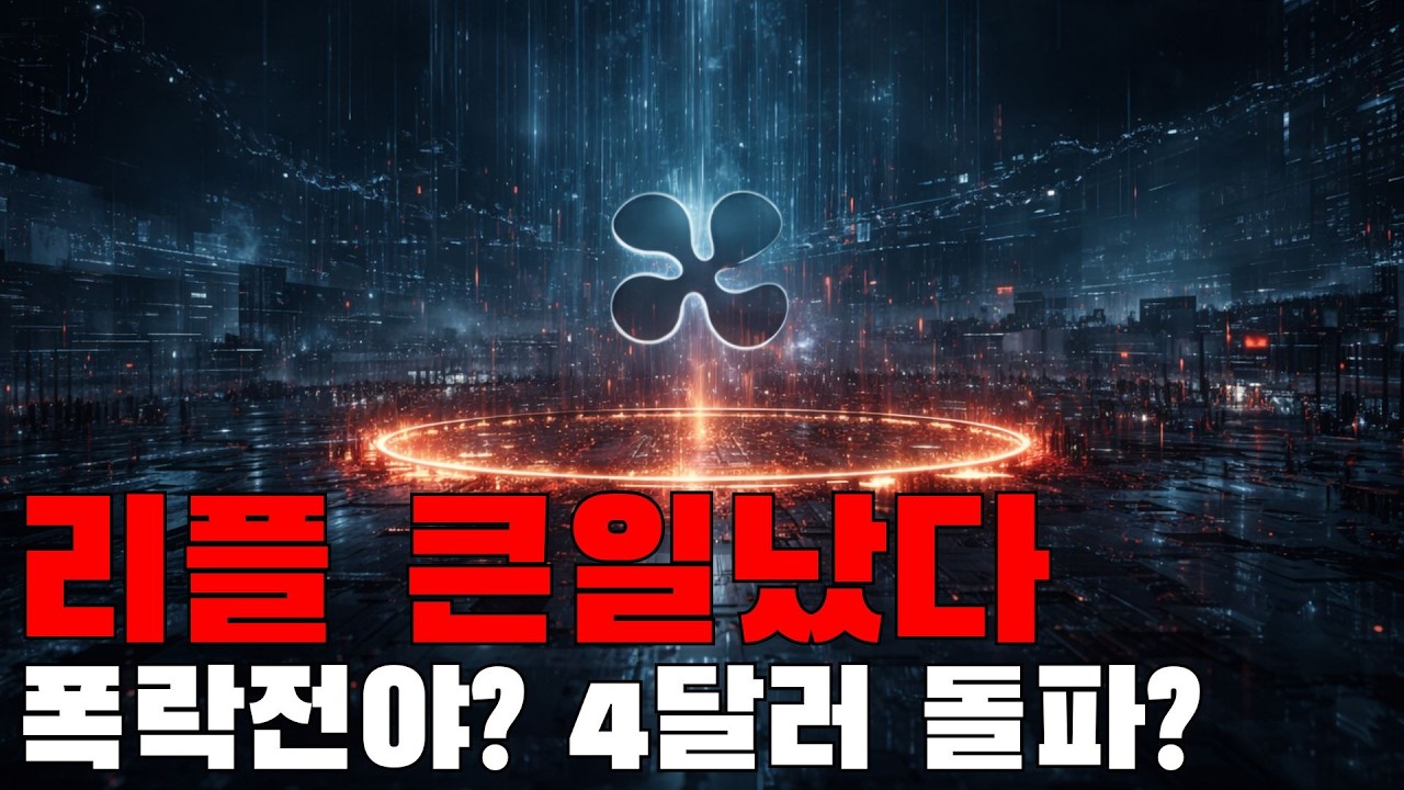 리플 XRP 지금 좀 이상합니다