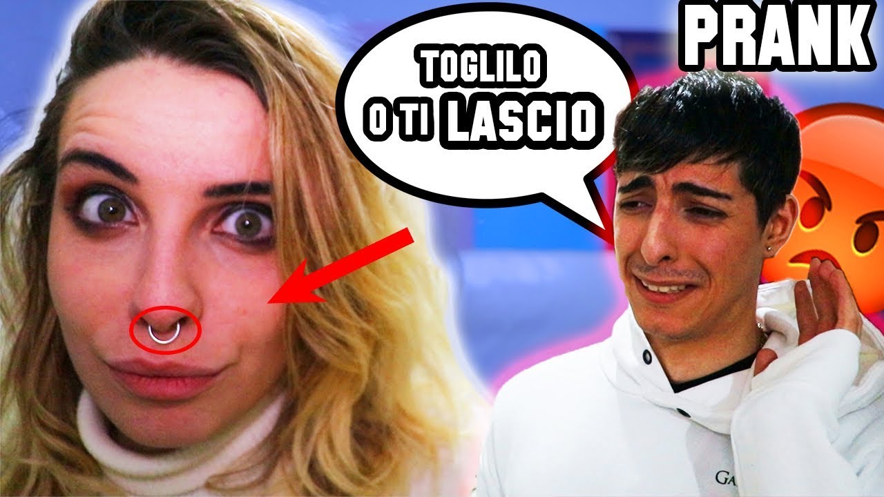 SI FA UN PIERCING FALSO - SCHERZO *MI SONO ARRABBIATO TANTO!*