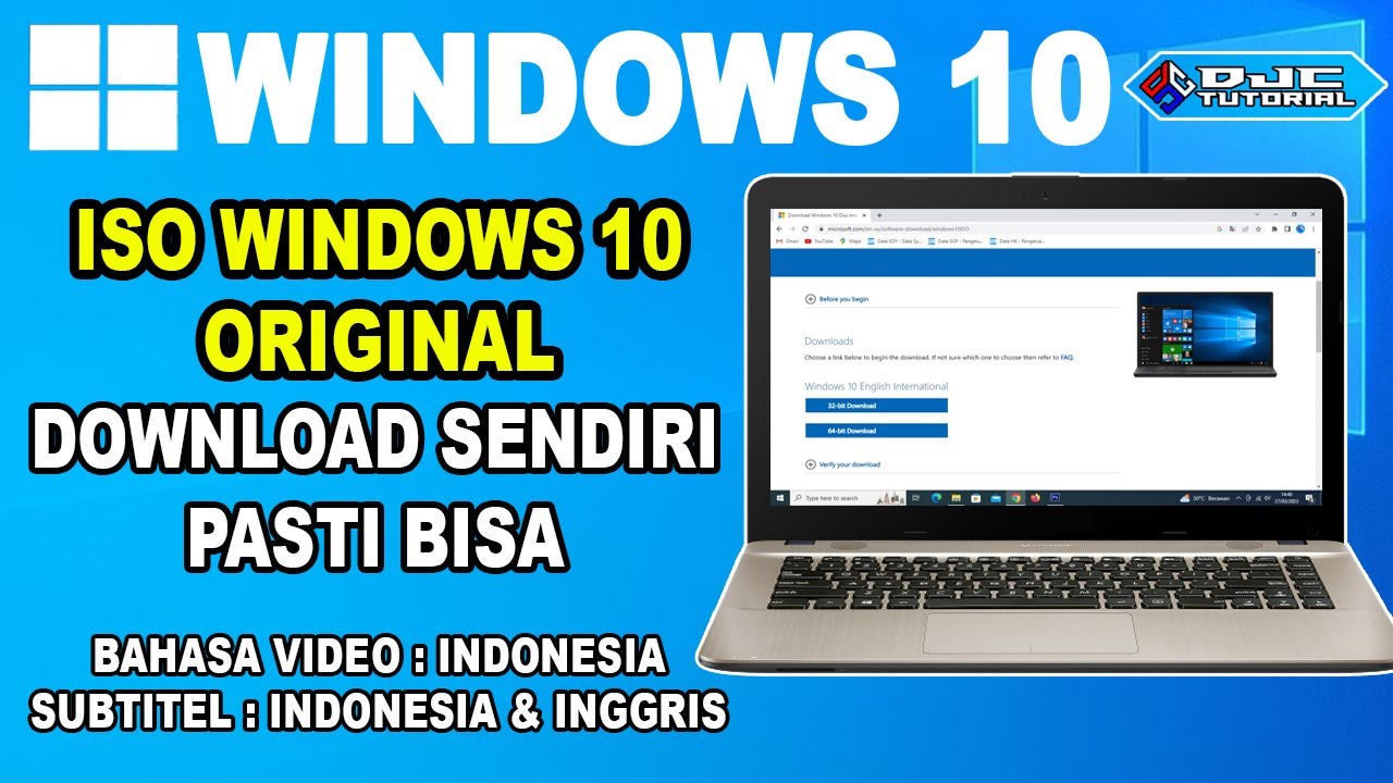 Cara Download ISO Windows 10 Original Tanpa Media Creation Tool | Untuk Pemula
