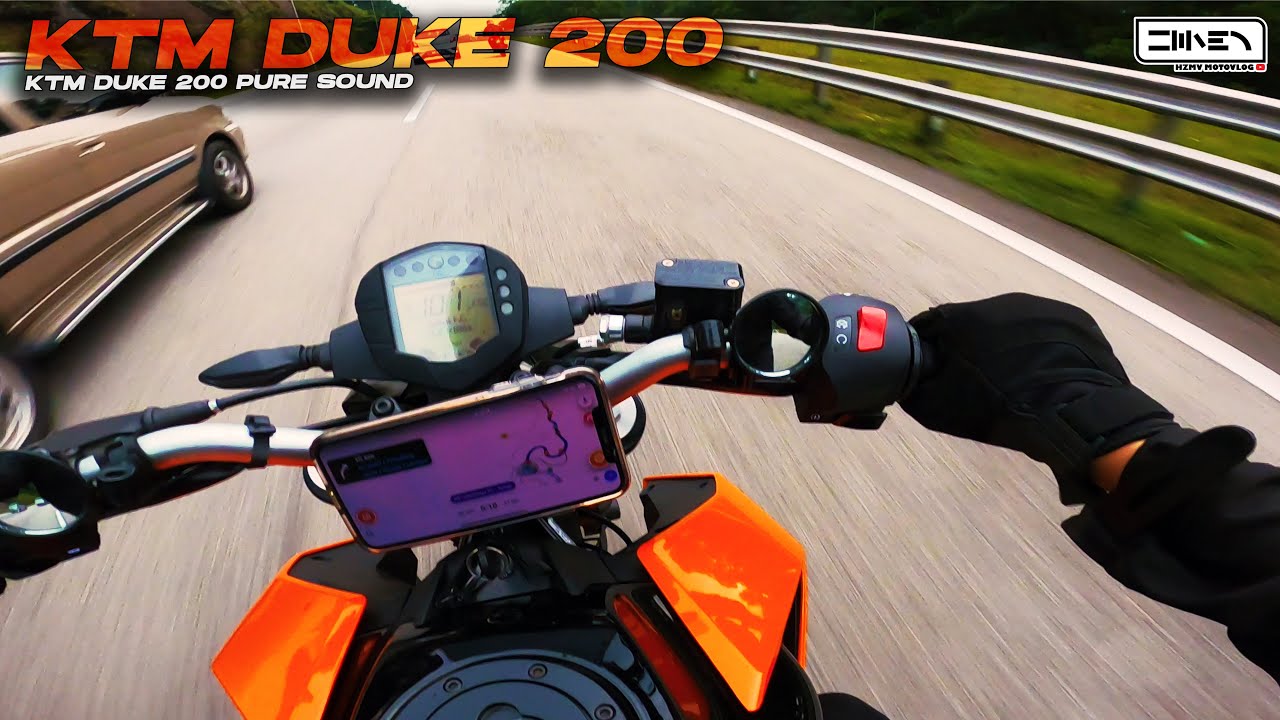 Pure Sound Went Wrong. 😰 | KTM Duke 200  + Aftermarket Full System  [4K]